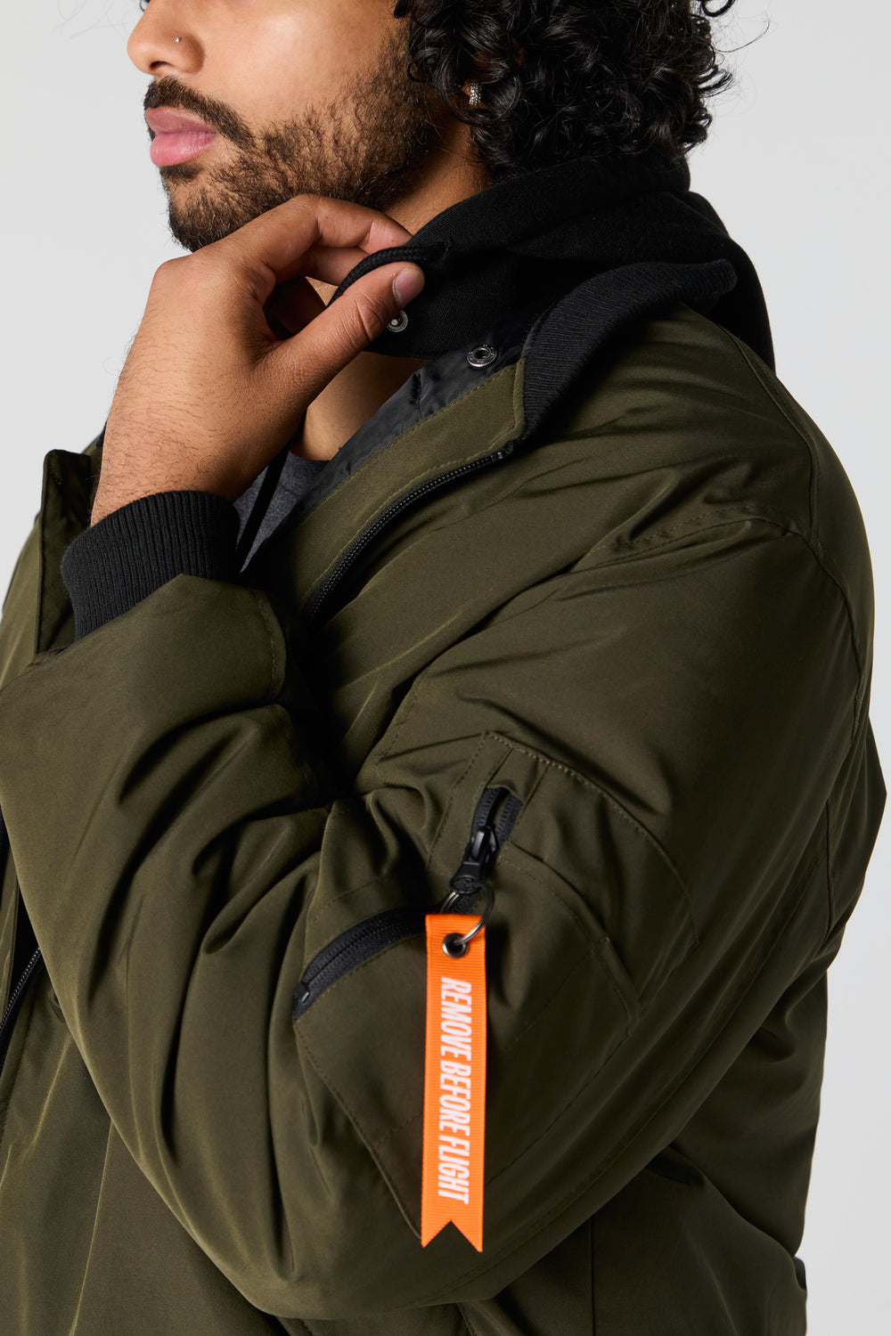 Hooded Bomber Jacket Hooded Bomber Jacket 4