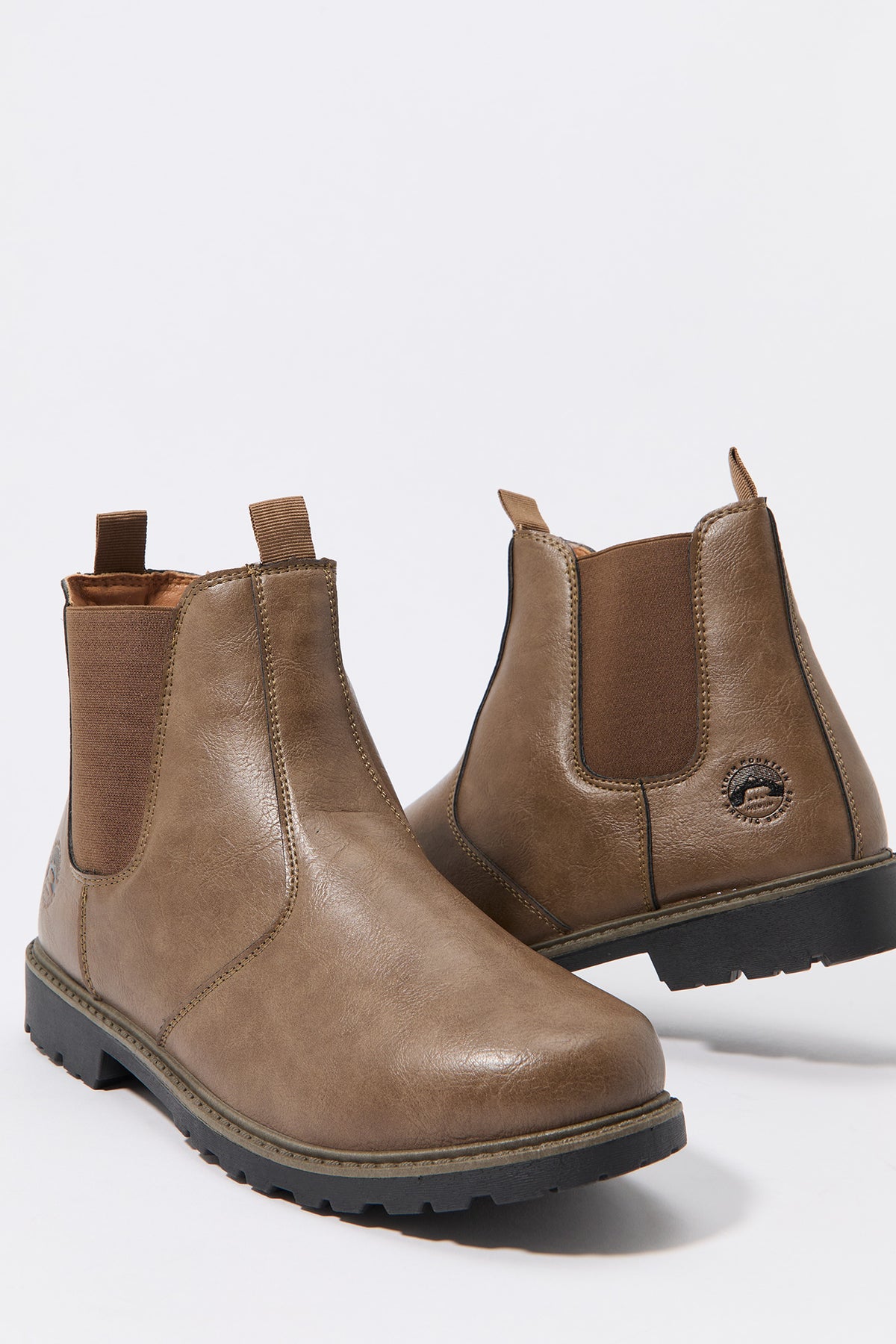 Faux Leather Chelsea Boot