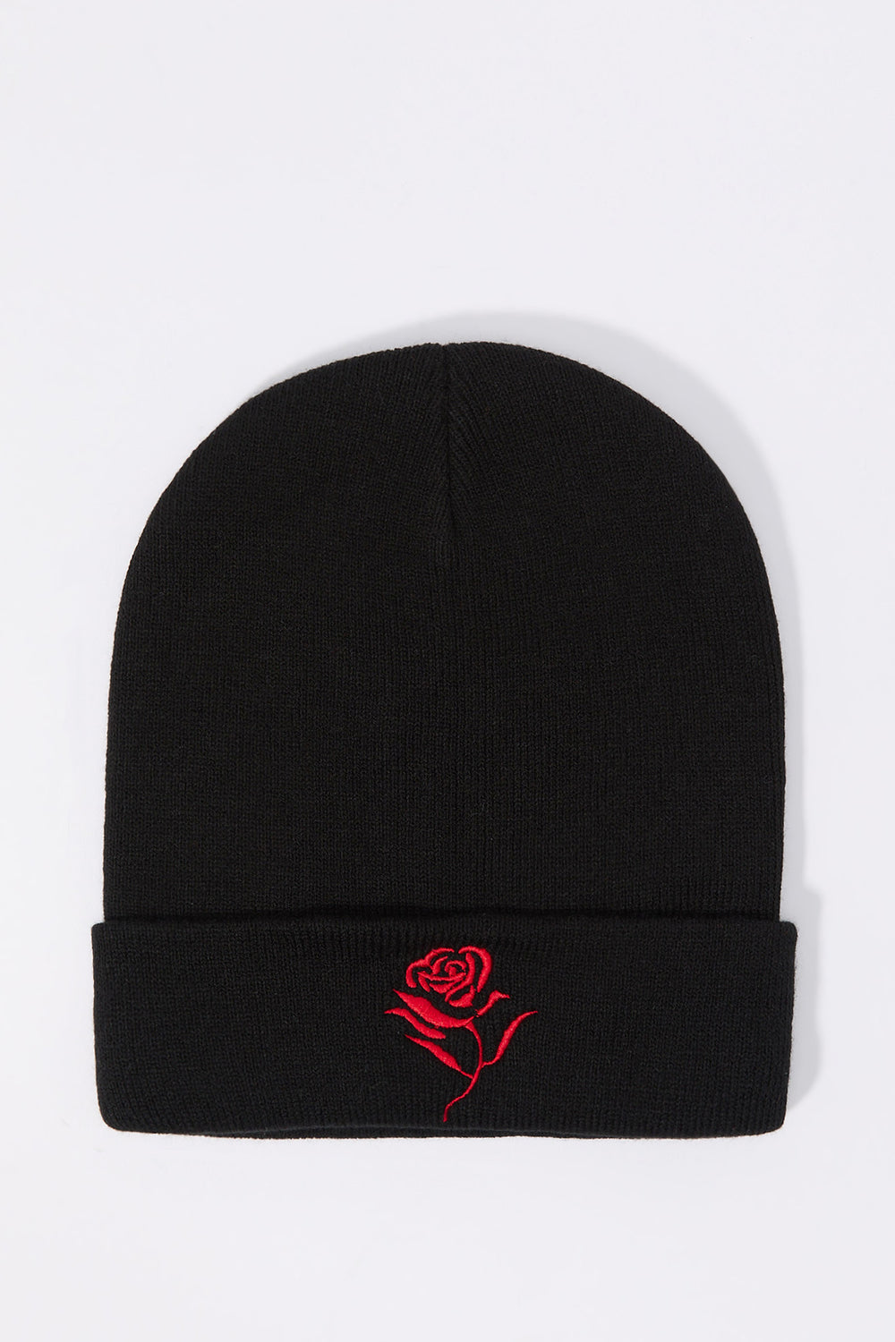 Embroidered Ribbed Knit Beanie Embroidered Ribbed Knit Beanie 5