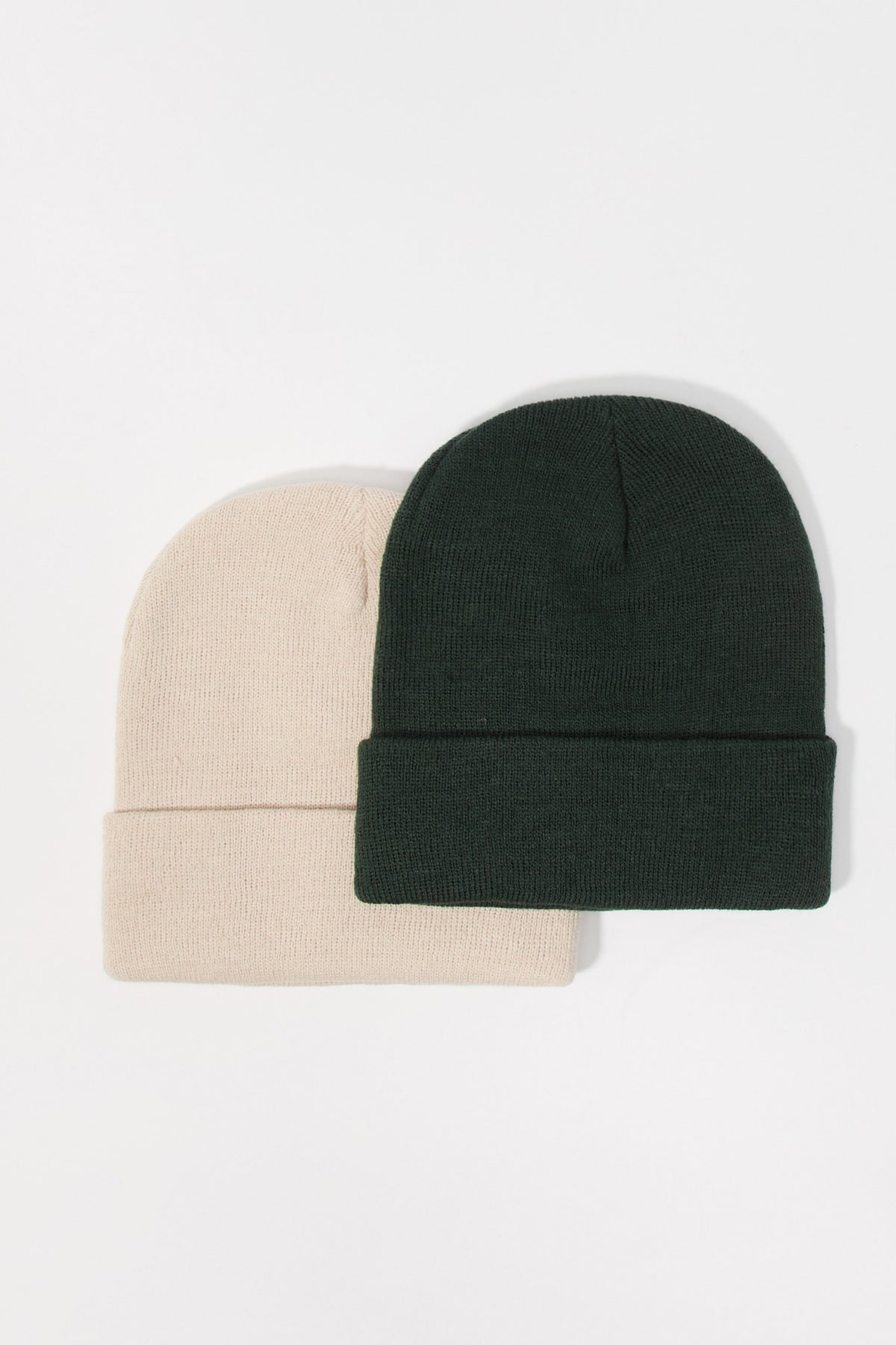 Ribbed Knit Beanie (2 Pack)