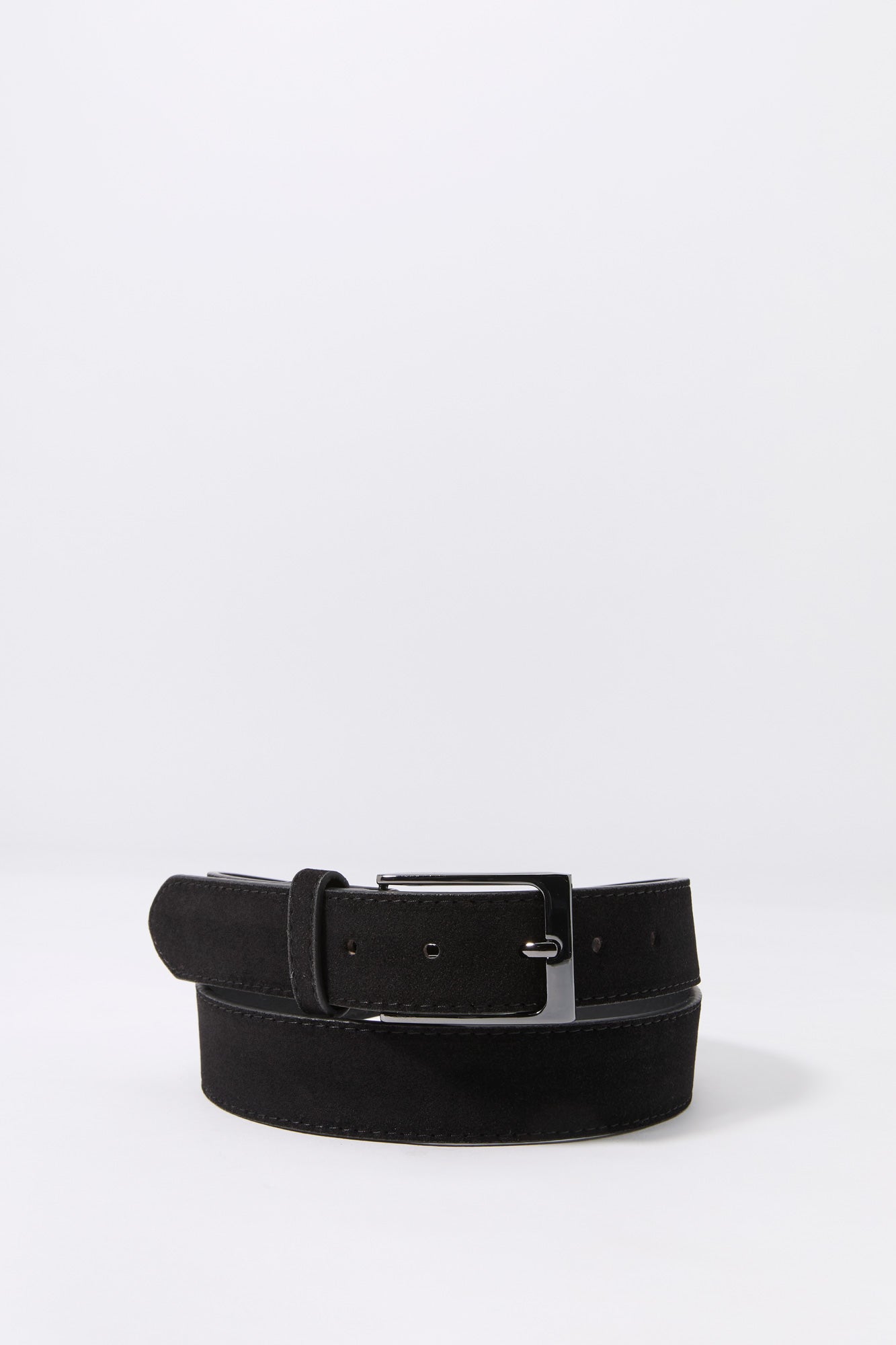 Faux Suede Square Buckle Belt