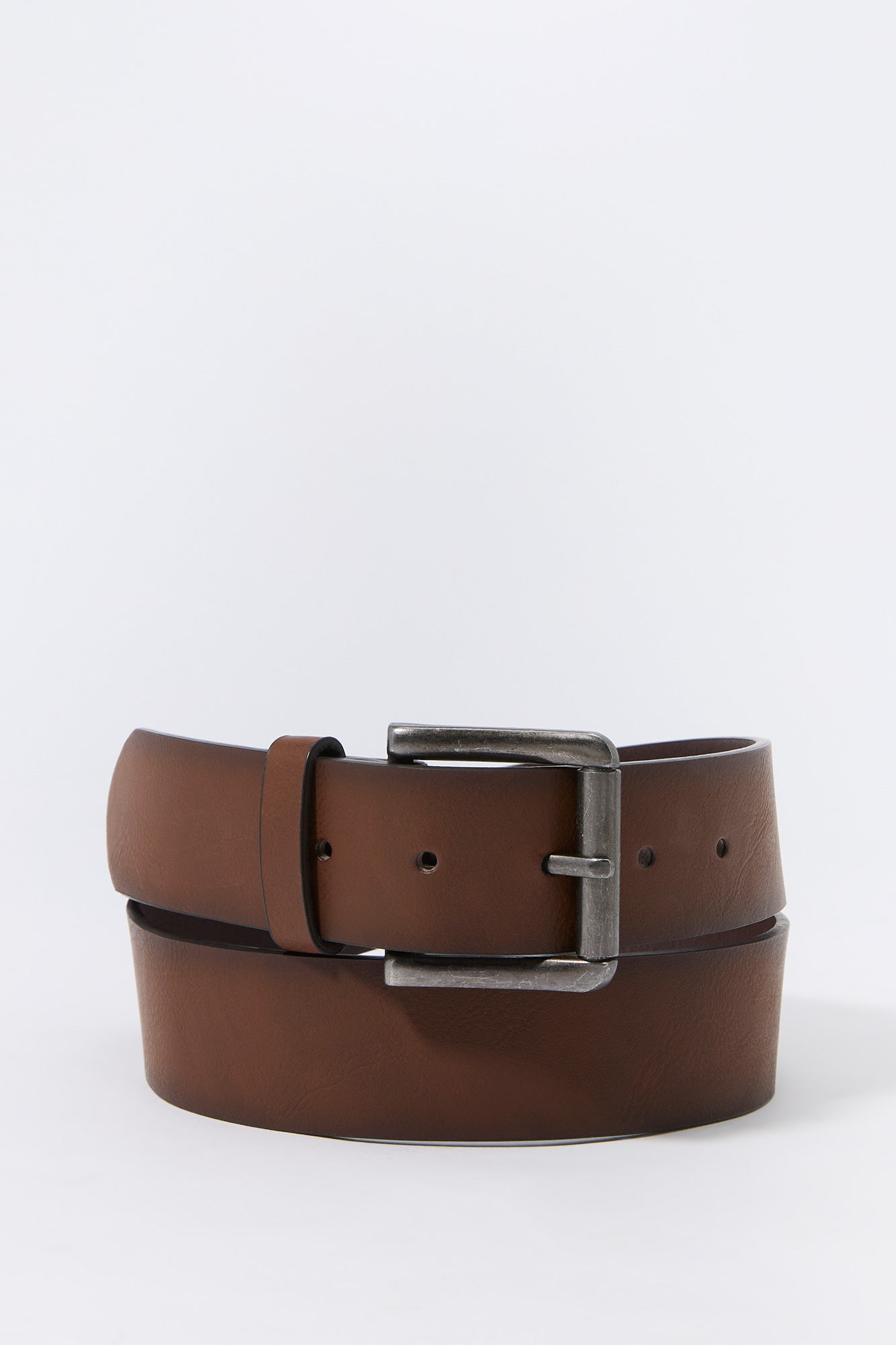 Brown Faux Leather Belt