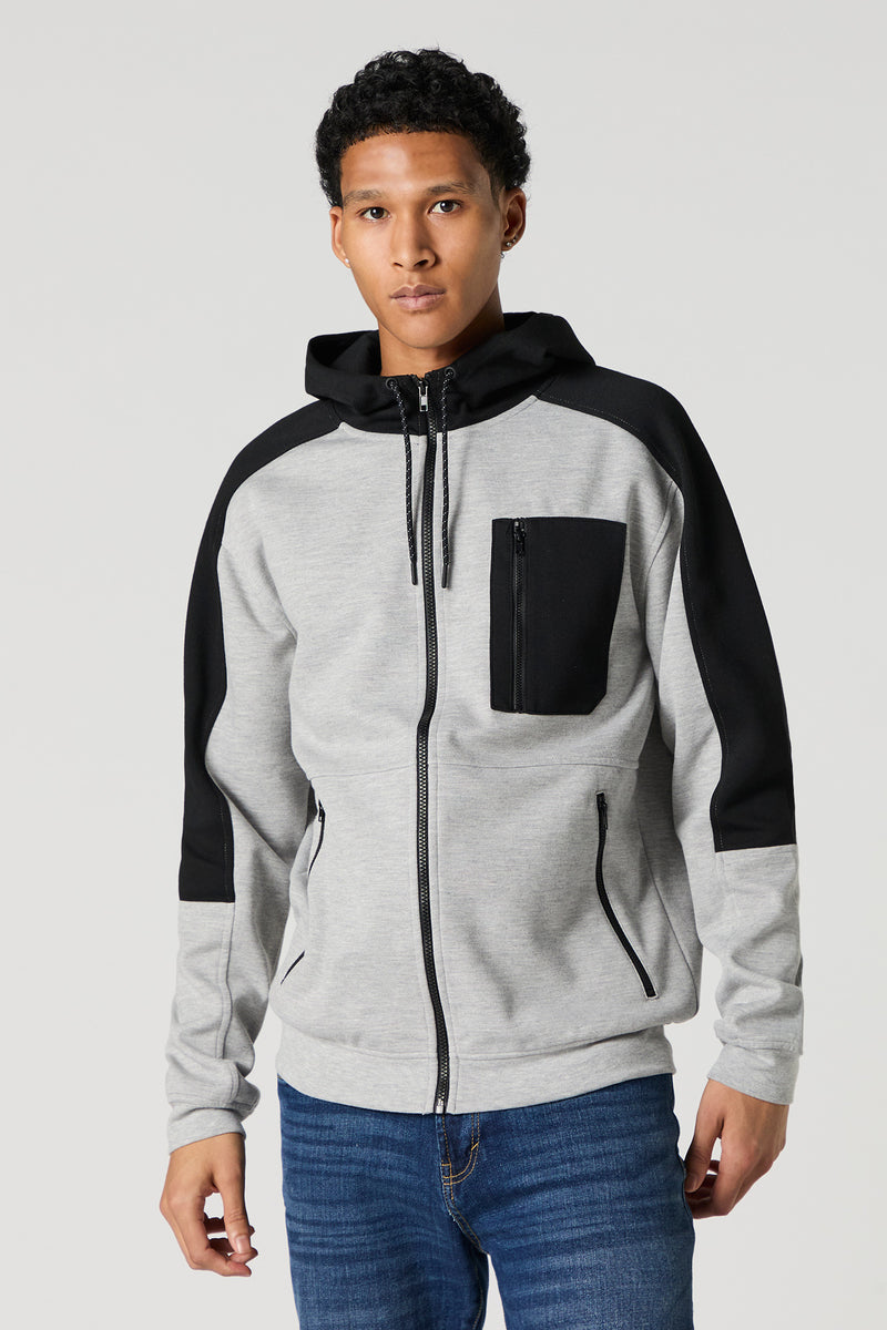 Active Colourblock Zip-Up Hoodie