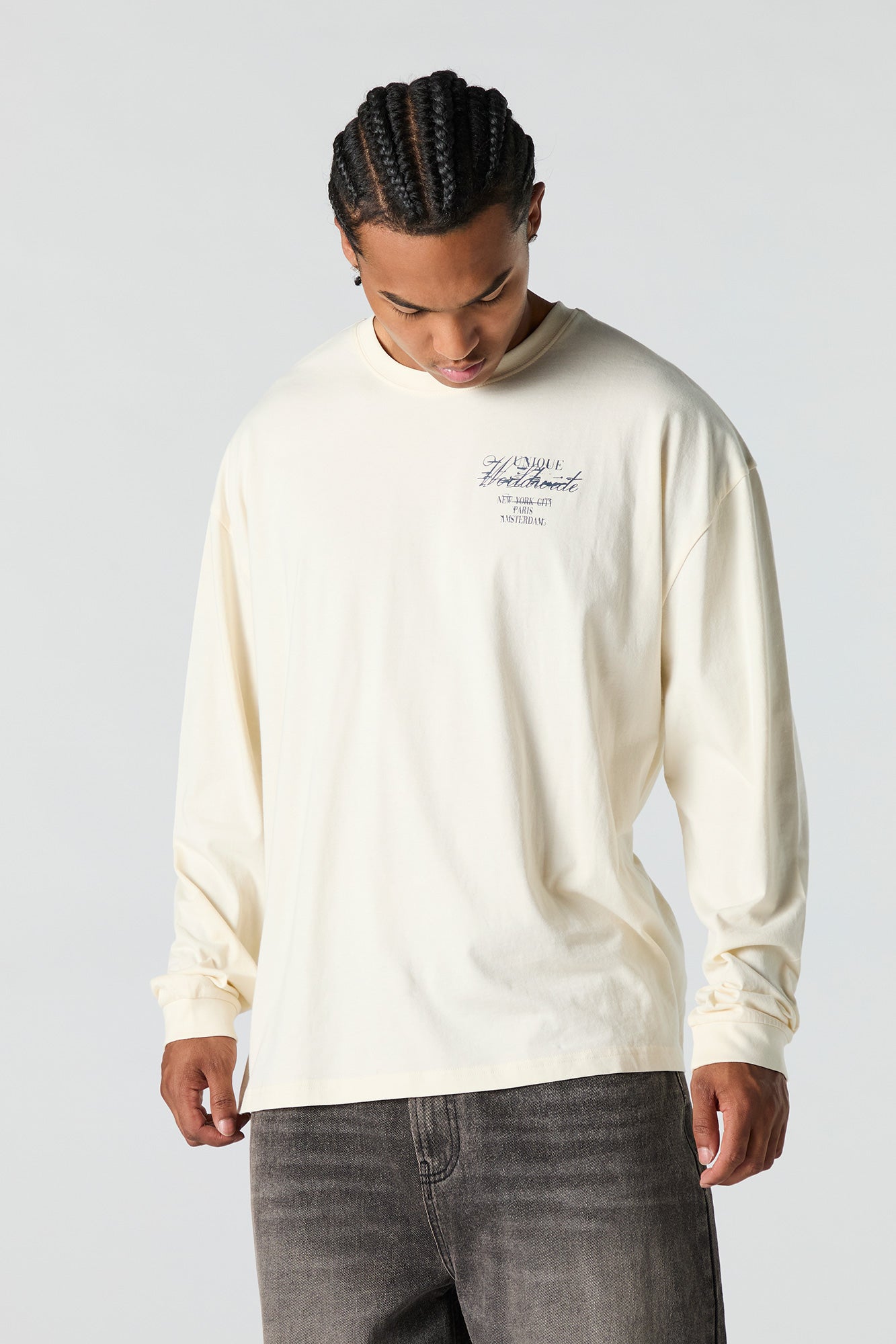 Unique Worldwide Graphic Long Sleeve Top