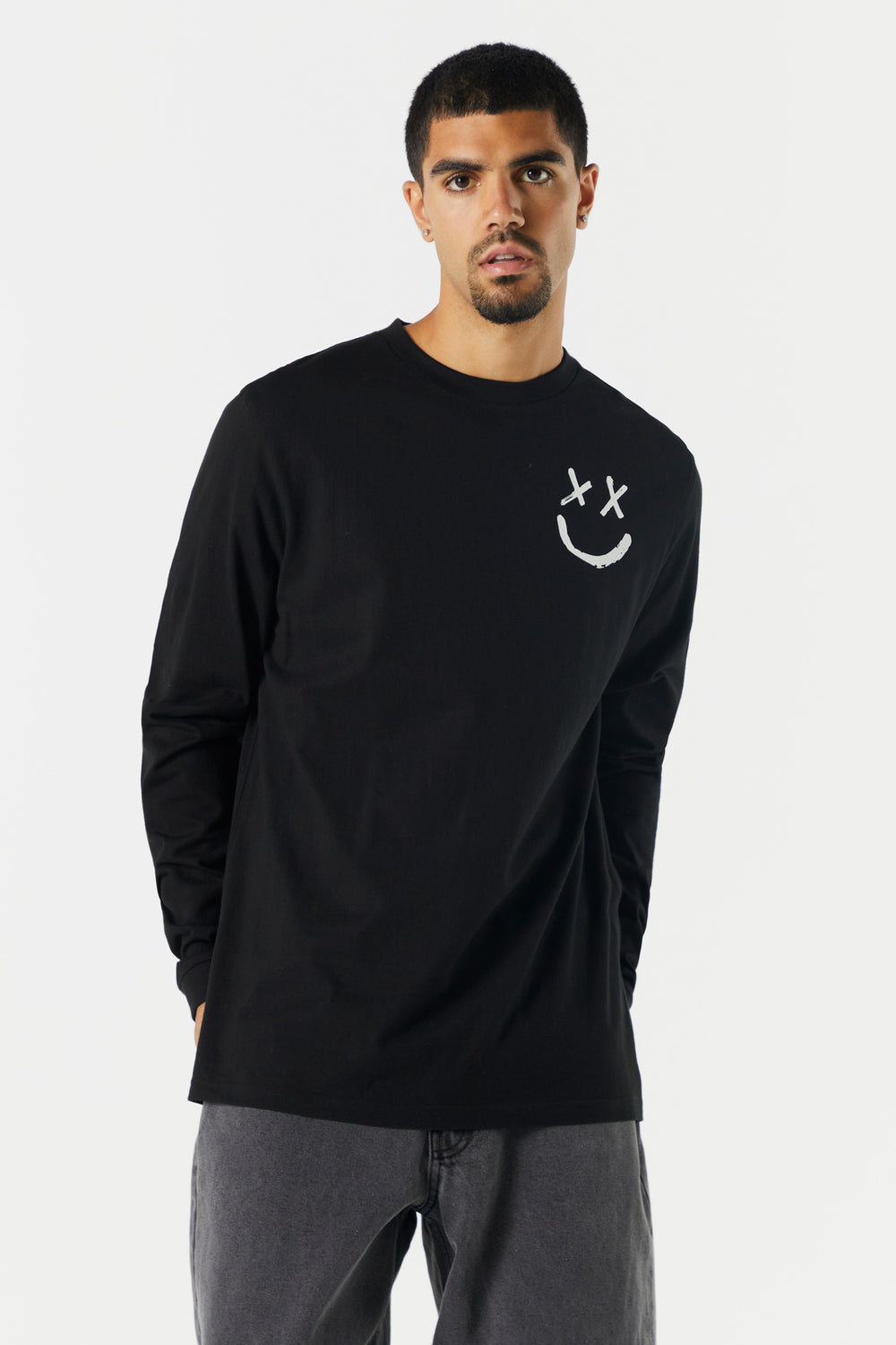 Smiley Graphic Long Sleeve Top Smiley Graphic Long Sleeve Top 1