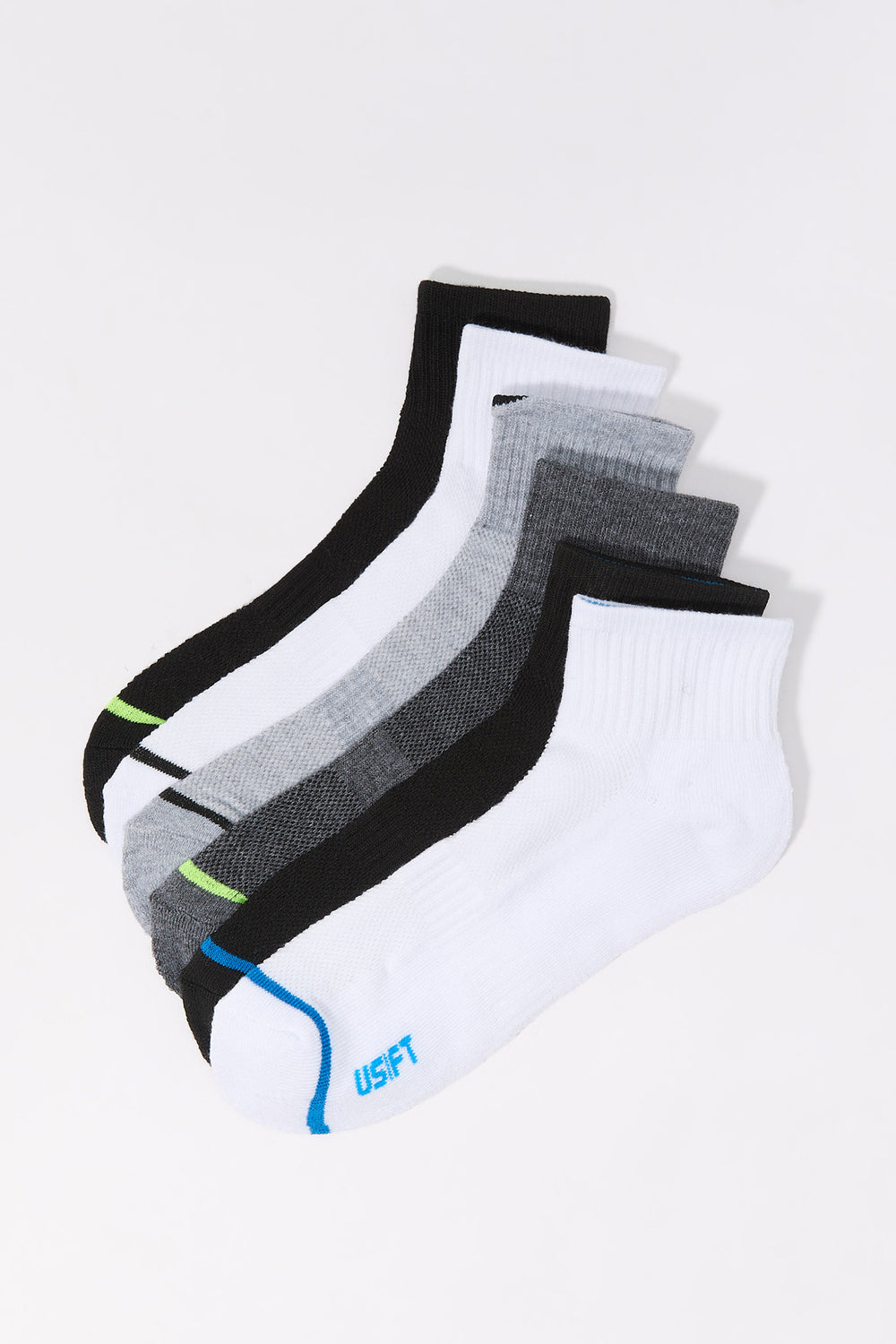 Assorted Athletic Ankle Socks (6 Pack) Assorted Athletic Ankle Socks (6 Pack) 1