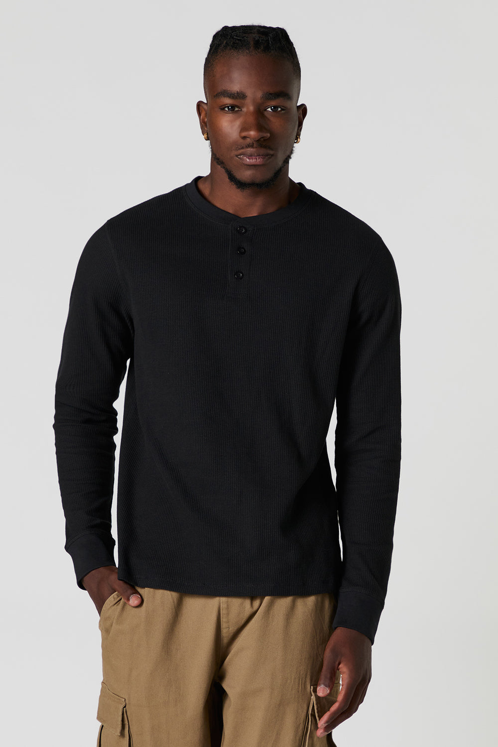 Thermal Long Sleeve Henley Top Thermal Long Sleeve Henley Top 4