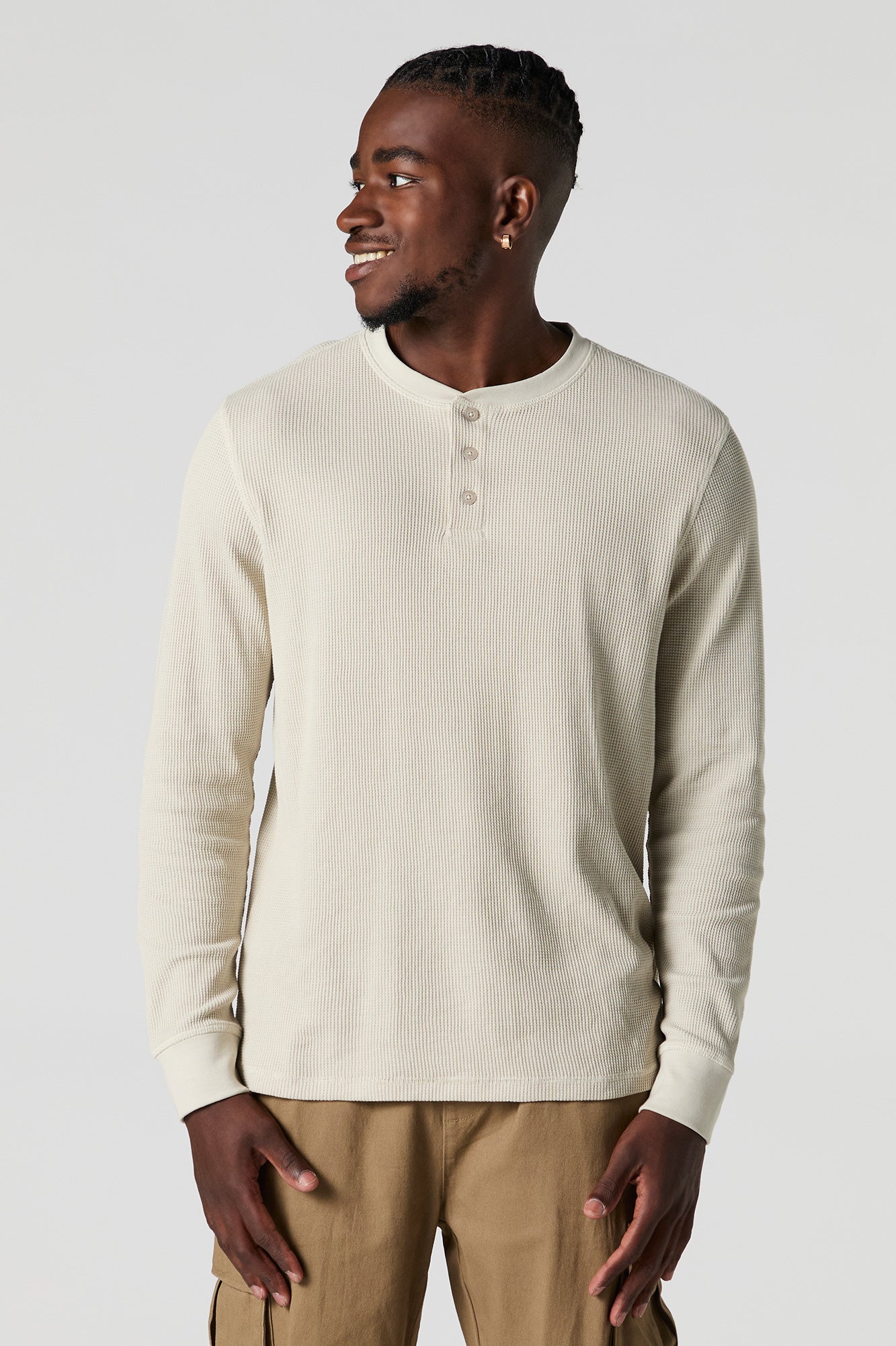 Thermal Long Sleeve Henley Top