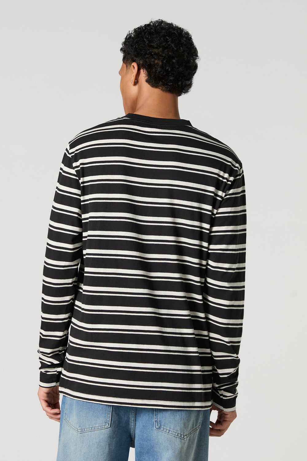 Striped Crewneck Long Sleeve Top Striped Crewneck Long Sleeve Top 5