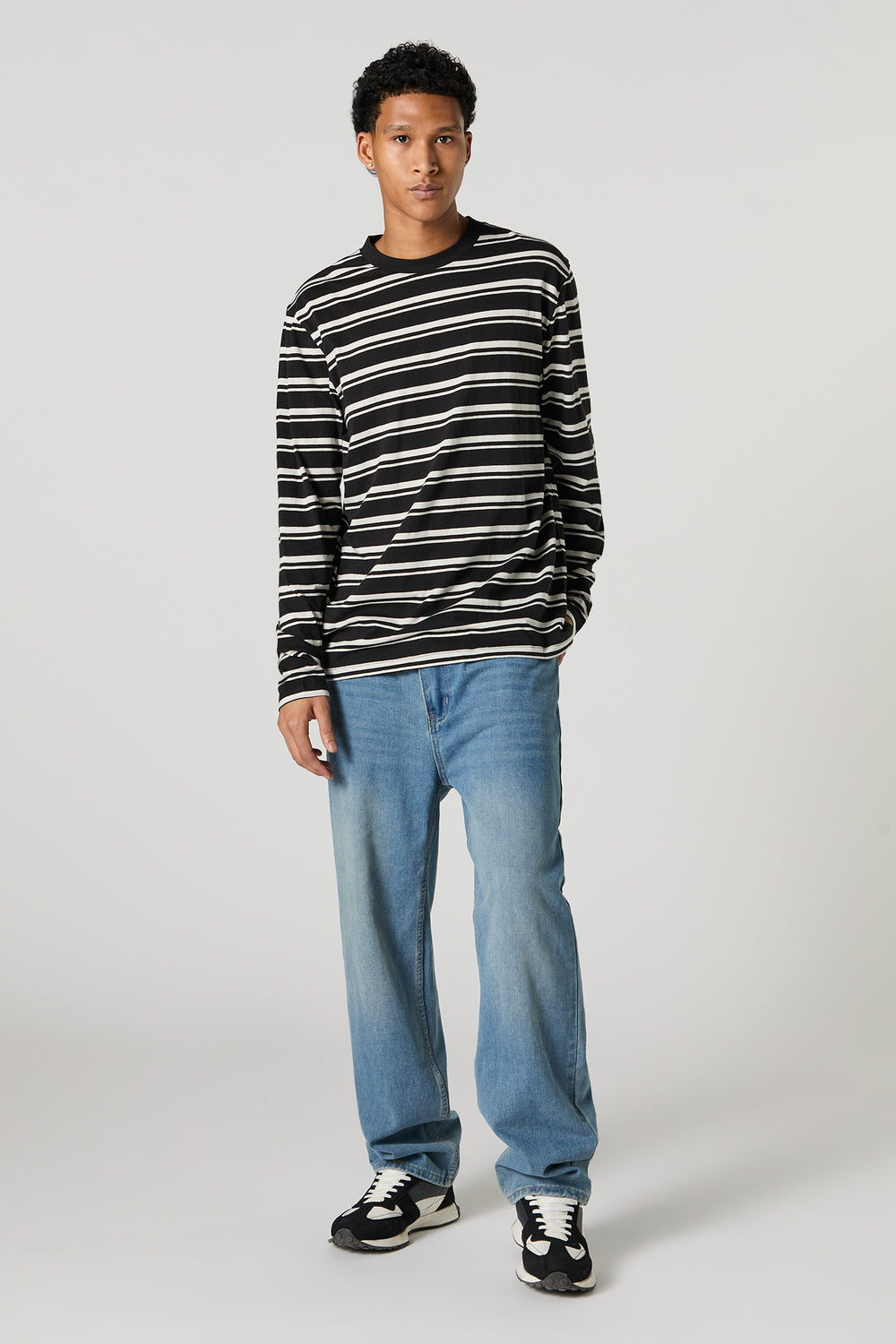 Striped Crewneck Long Sleeve Top Striped Crewneck Long Sleeve Top 6