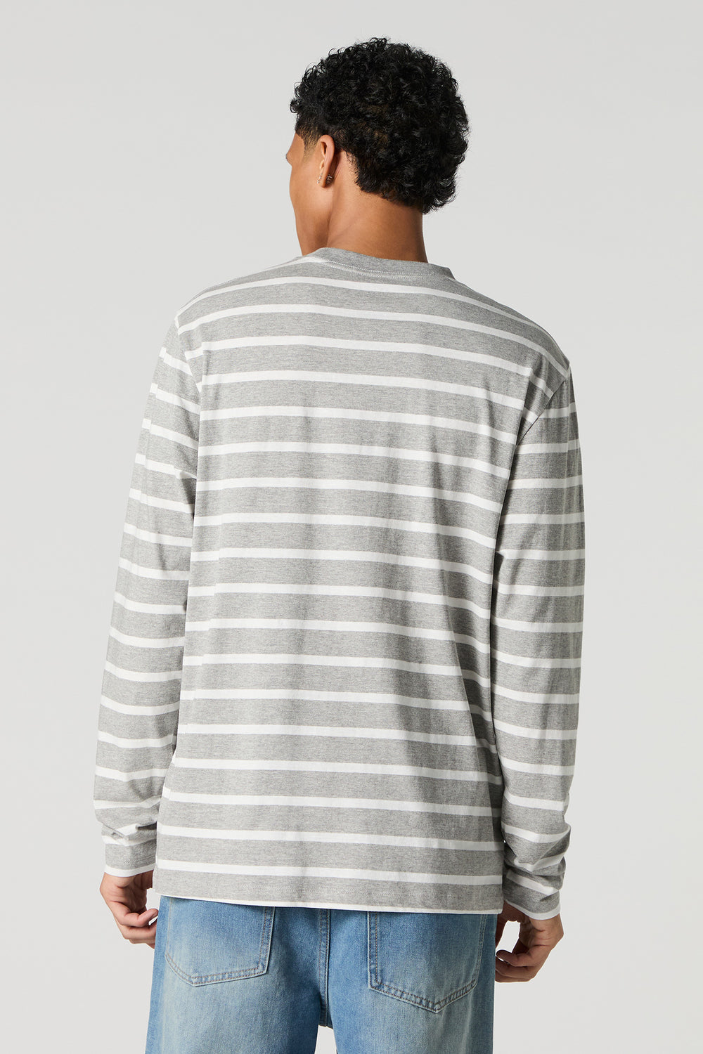 Striped Crewneck Long Sleeve Top Striped Crewneck Long Sleeve Top 2