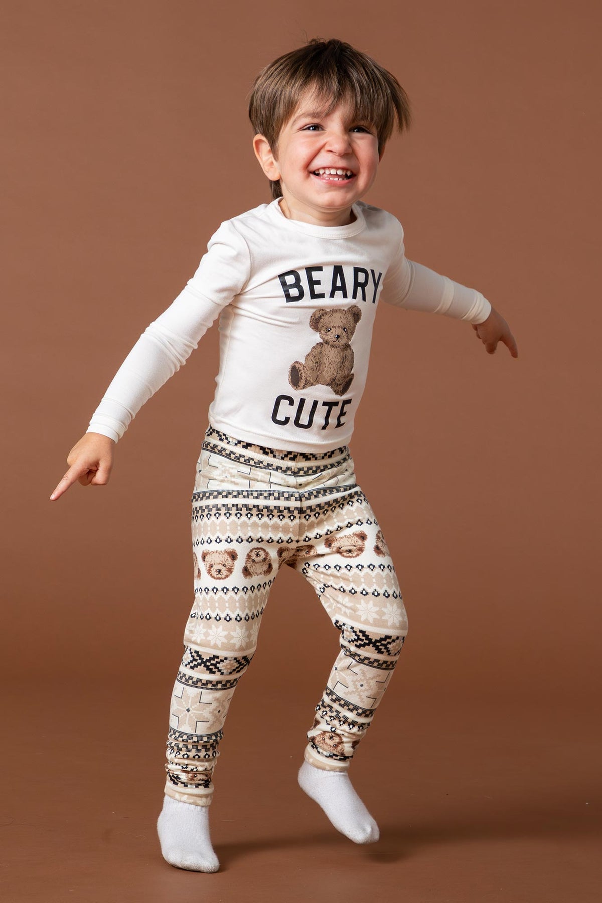 Toddler Matching the Family Bear Hugs 2 Piece Pajama Set