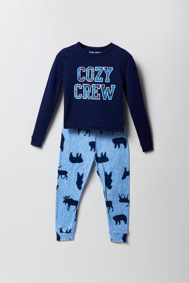 Toddler Matching the Family Cozy Crew 2 Piece Pajama Set