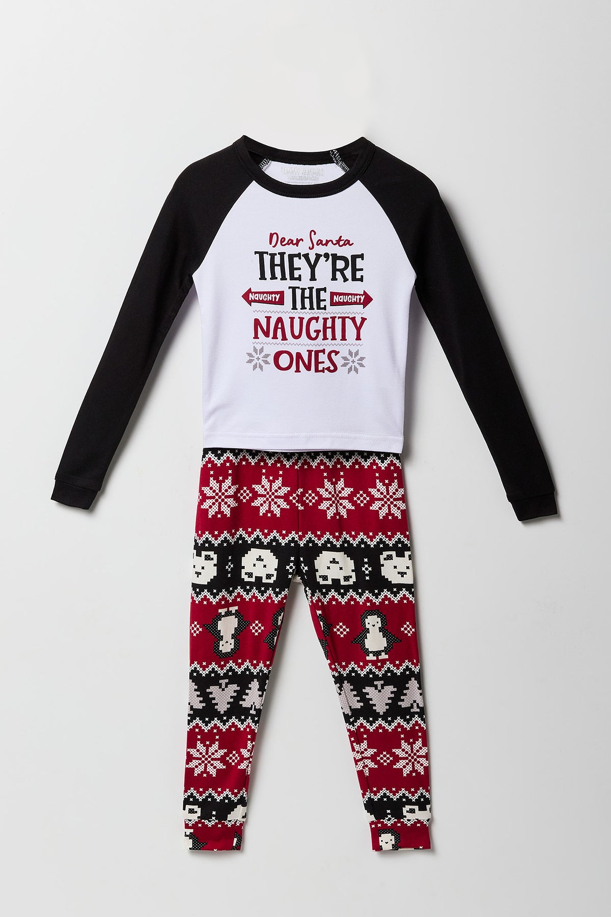 Toddler Matching the Family Naughty or Nice 2 Piece Pajama Set