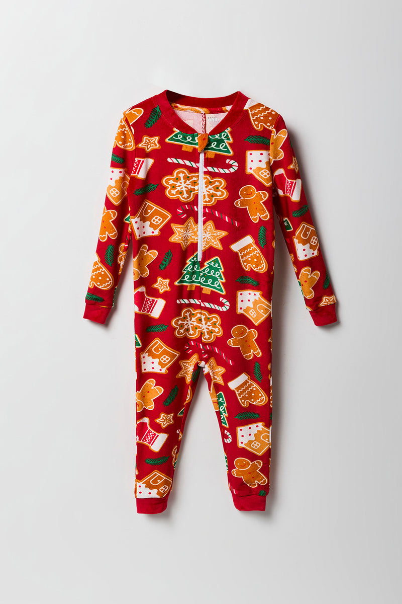 Toddler Matching the Family Christmas Treats Velour Onesie