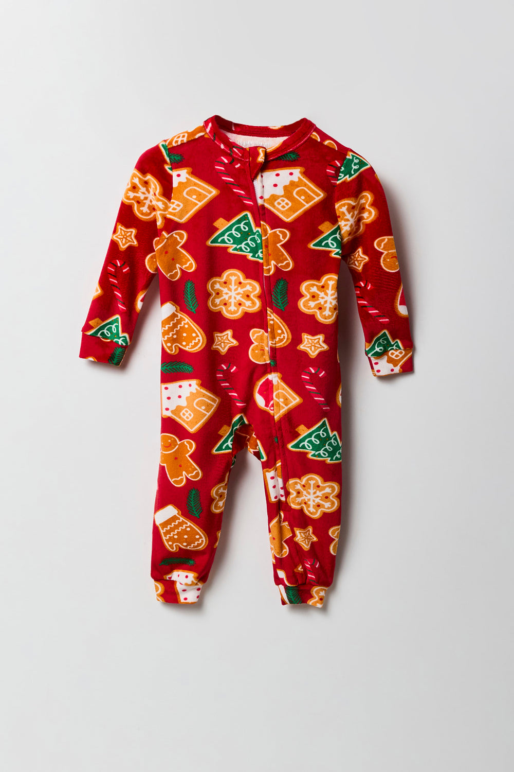 Baby Matching the Family Christmas Treats Velour Onesie