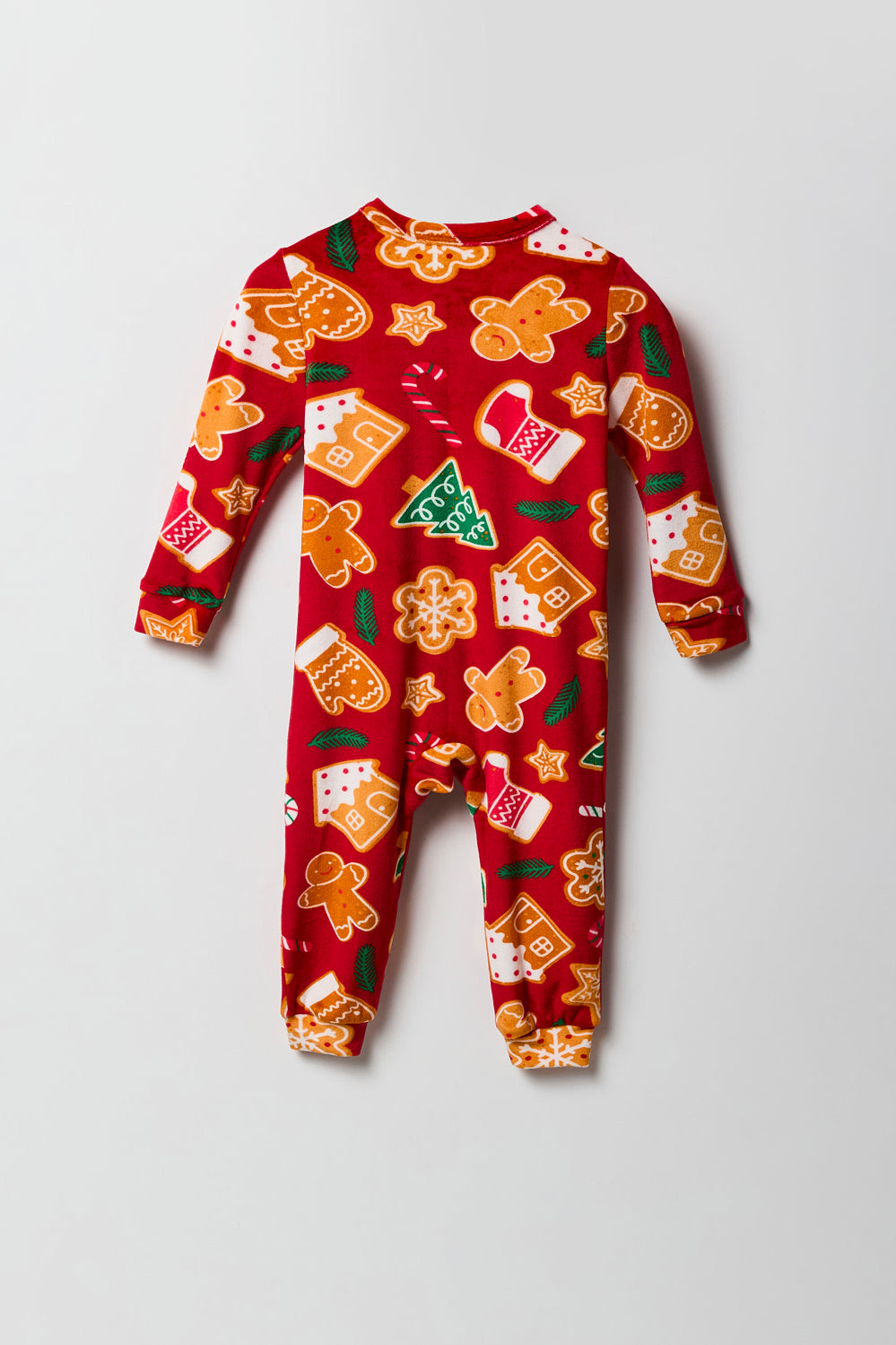 Baby Matching the Family Christmas Treats Velour Onesie Baby Matching the Family Christmas Treats Velour Onesie 2