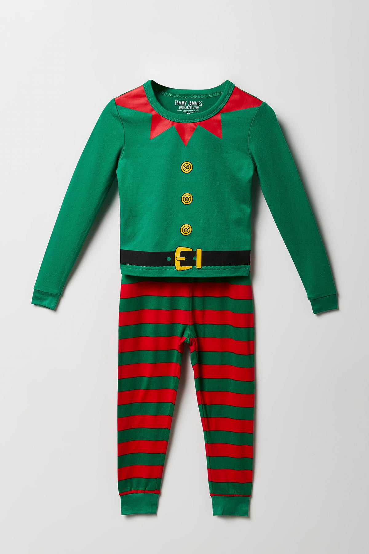 Toddler Matching the Family Santa Squad 2 Piece Pajama Set