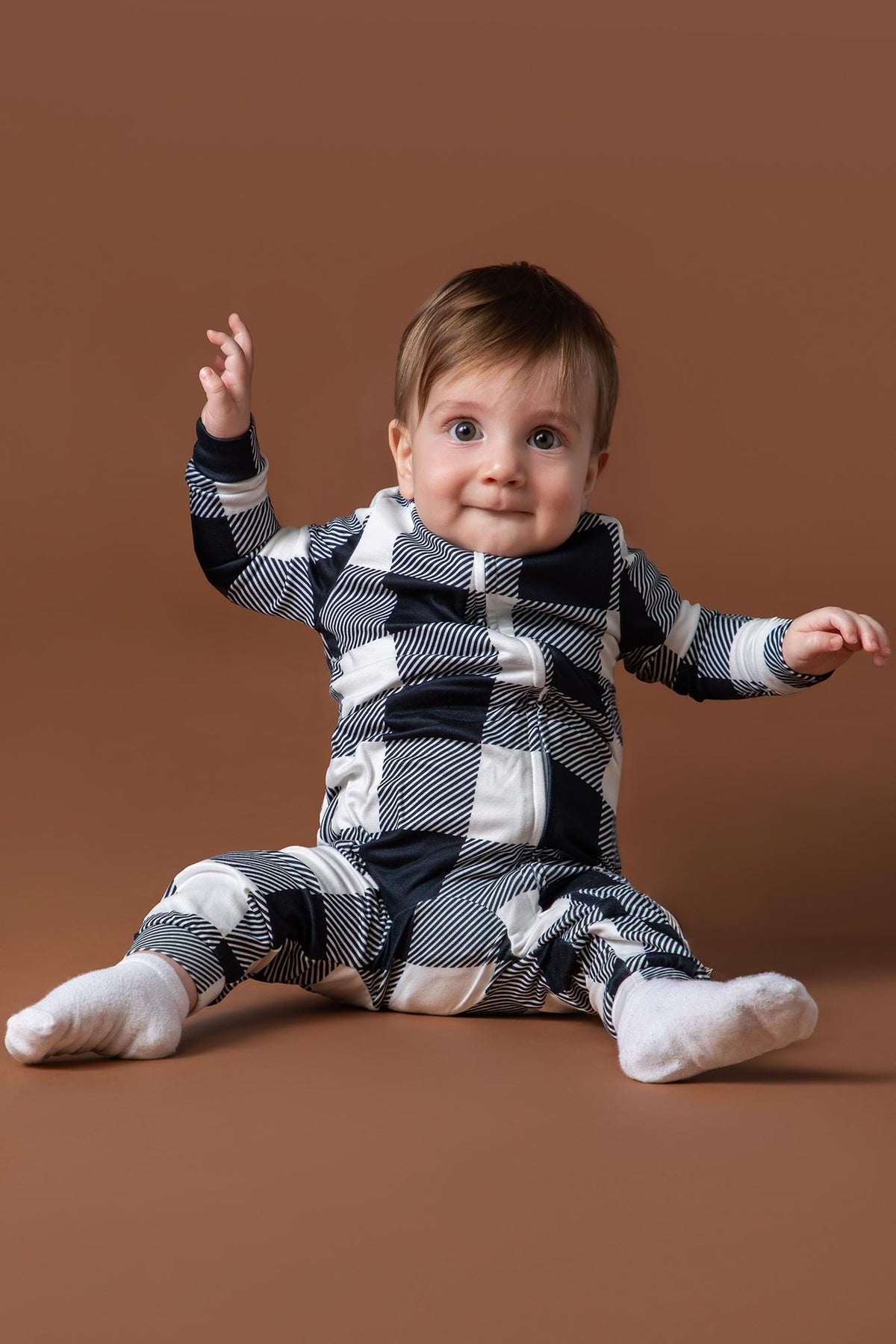 Baby Matching the Family Moosing Around Onesie