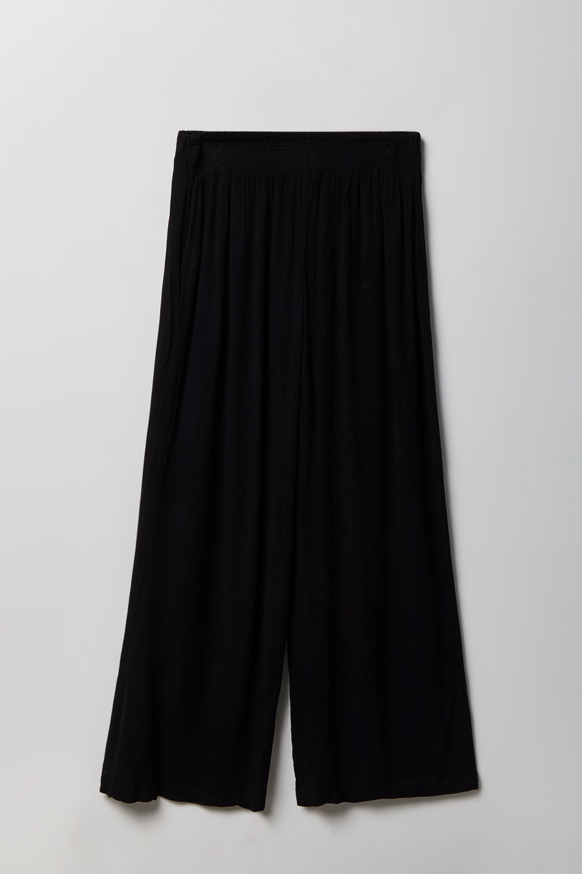Alt View 2. Wrap Palazzo Pant - Black