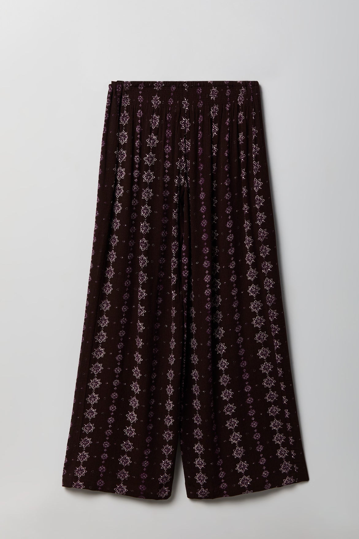 Alt View 2. Wrap Palazzo Pant - Brown