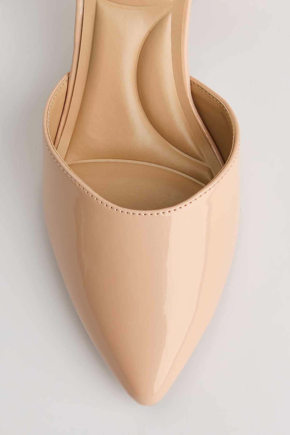 Alt View 3. Pointed Toe Ankle Band Block Heeled Sandal - Natural