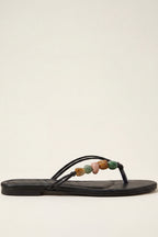 Beaded Thong Flip Flops