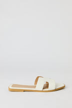 Faux Leather H Band Sandal