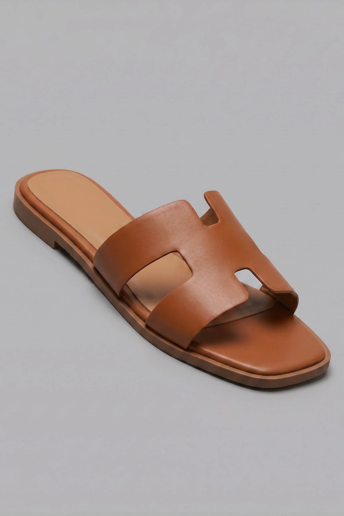 Alt View 4. Faux Leather H Band Sandal - Camel