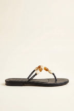 Beaded Thong Sandals