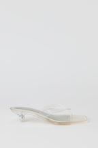 Translucent Thong Kitten Heel