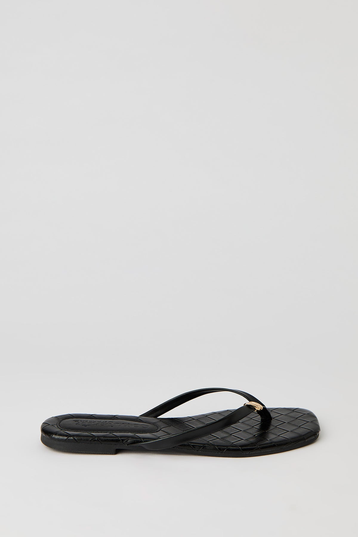 Square Toe Sandal - Black