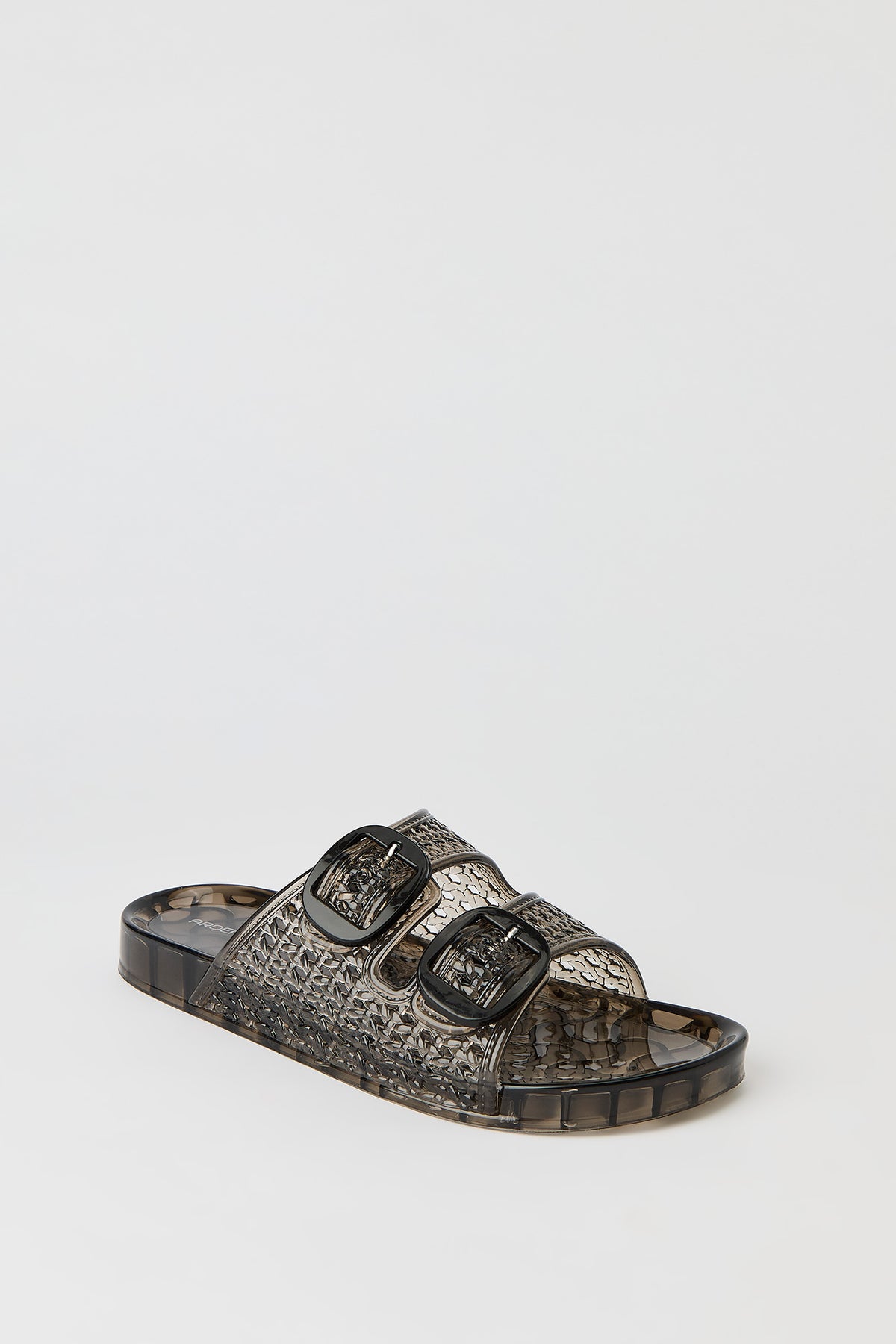 Alt View 2. Buckle Jelly Sandals - Black