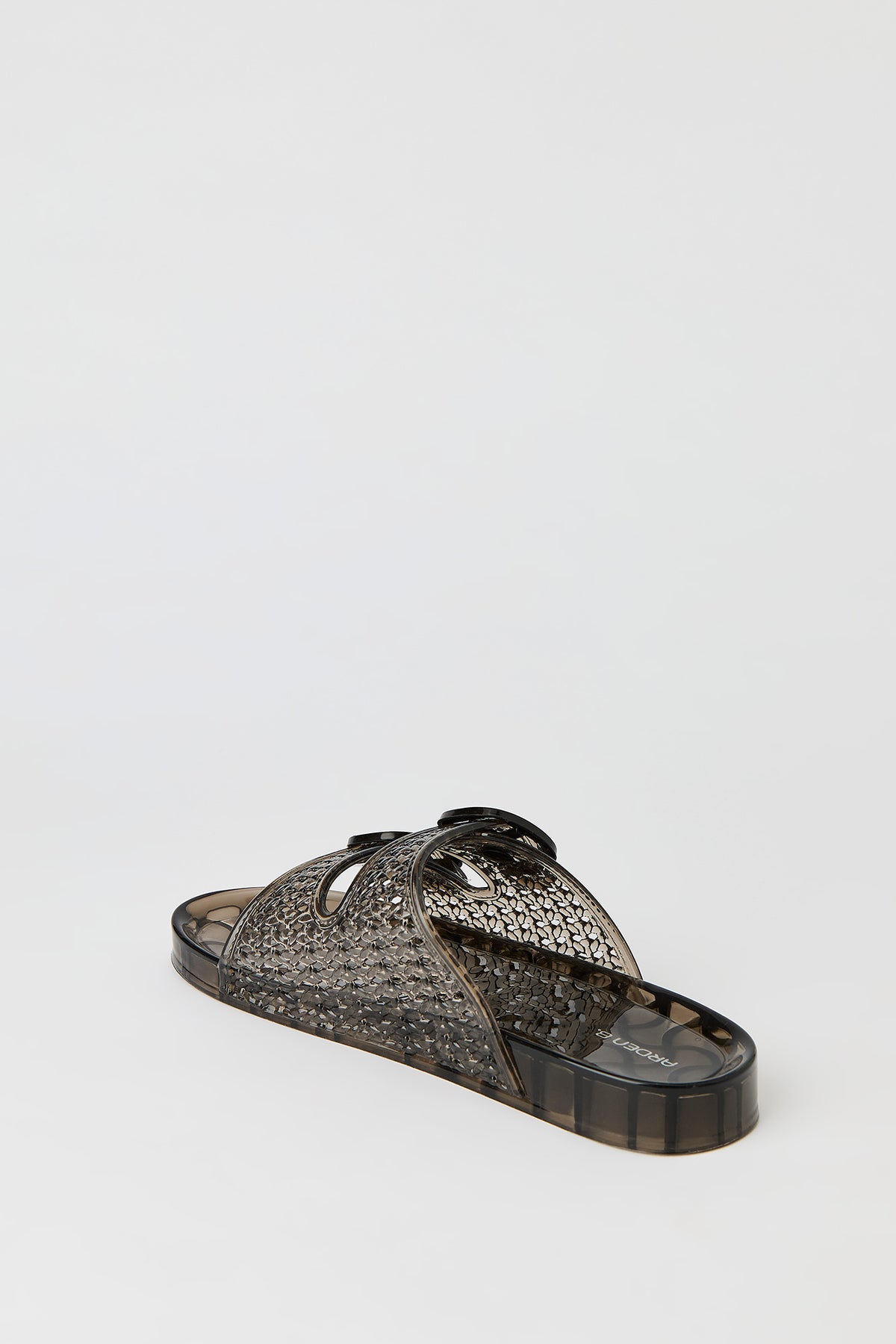 Alt View 3. Buckle Jelly Sandals - Black