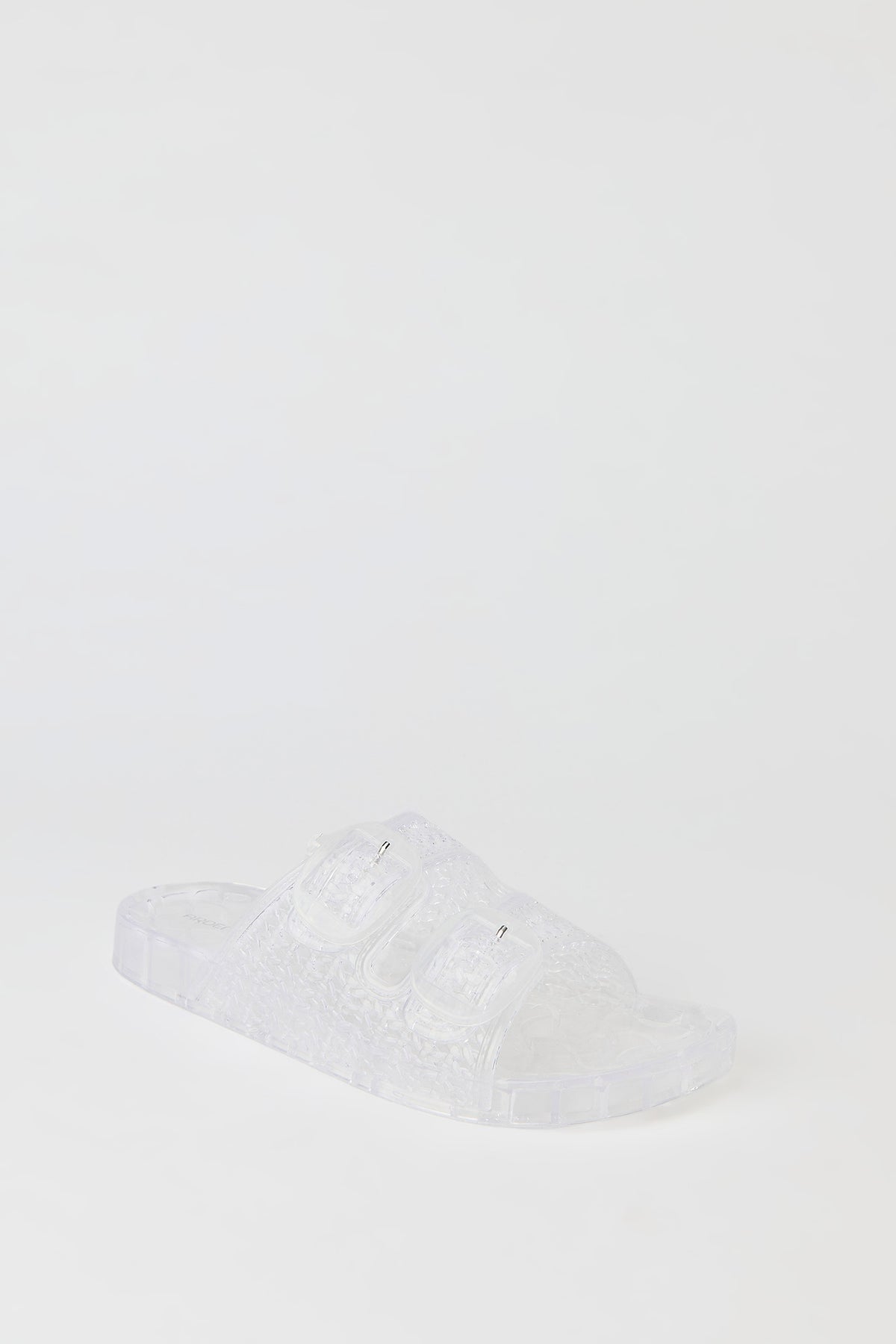 Alt View 2. Buckle Jelly Sandals - Clear