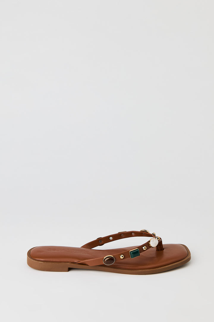 Gem Band Thong Sandal