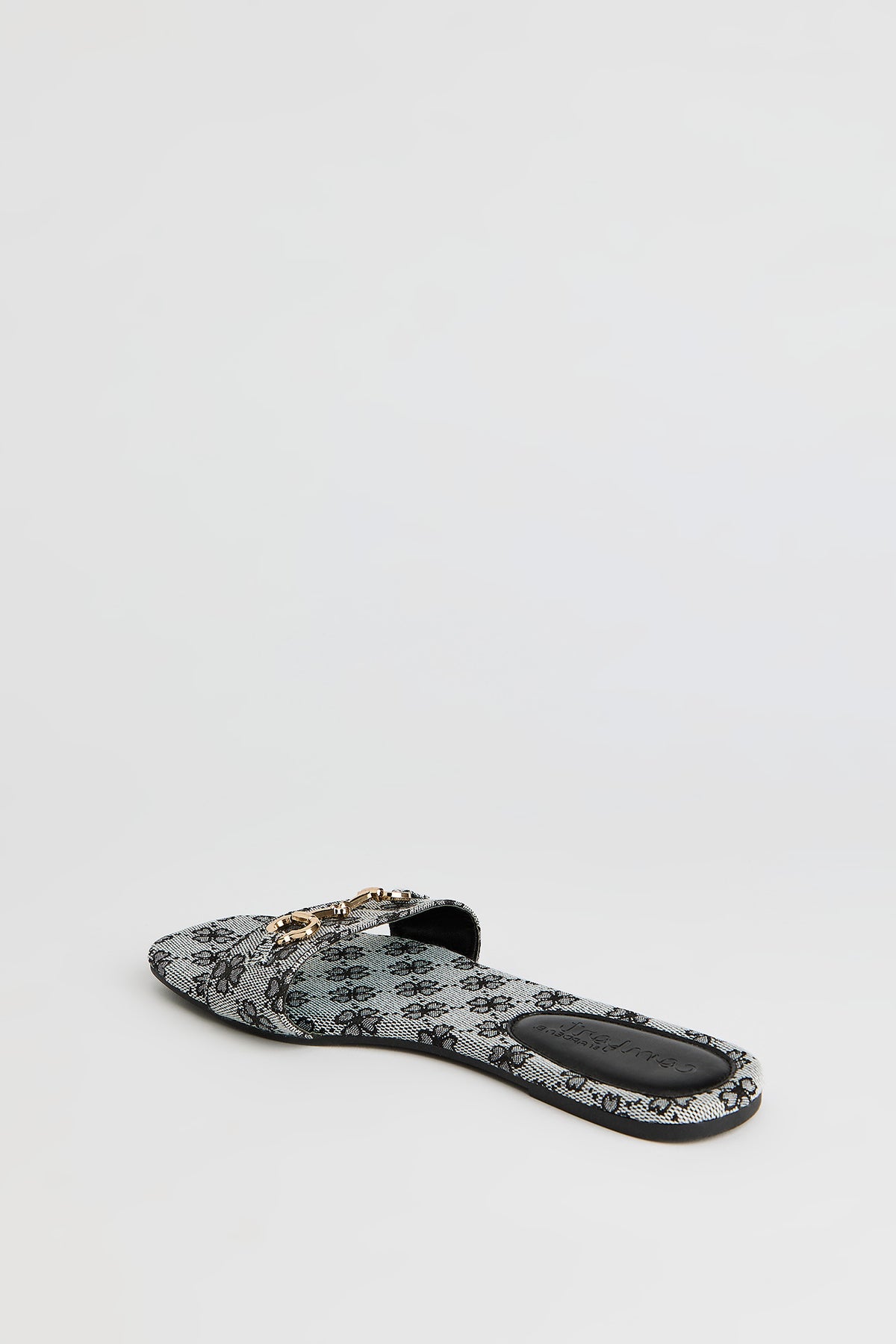 Alt View 3. Status Print Sandal - Black
