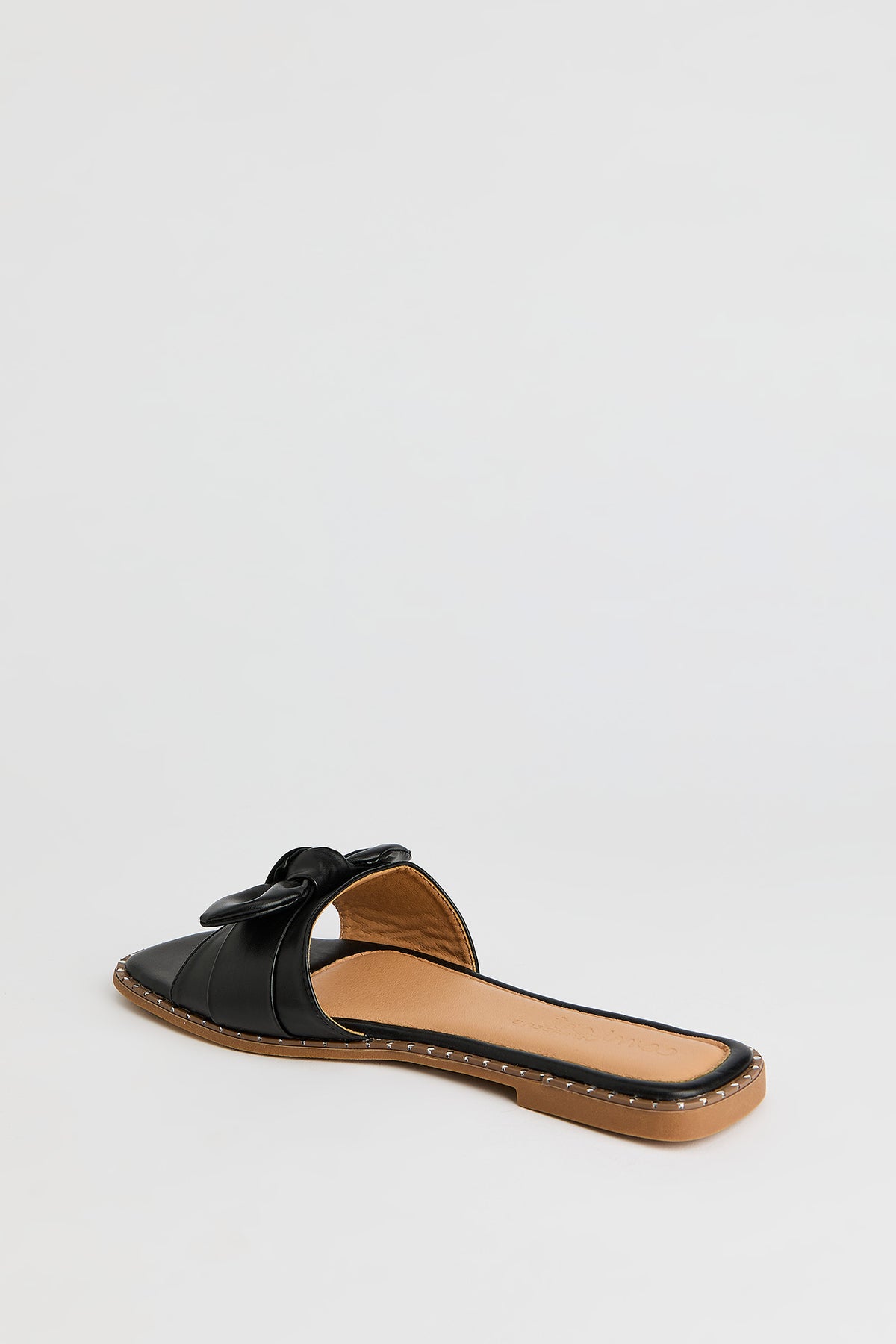 Alt View 3. Bow Studded Sandal - Black