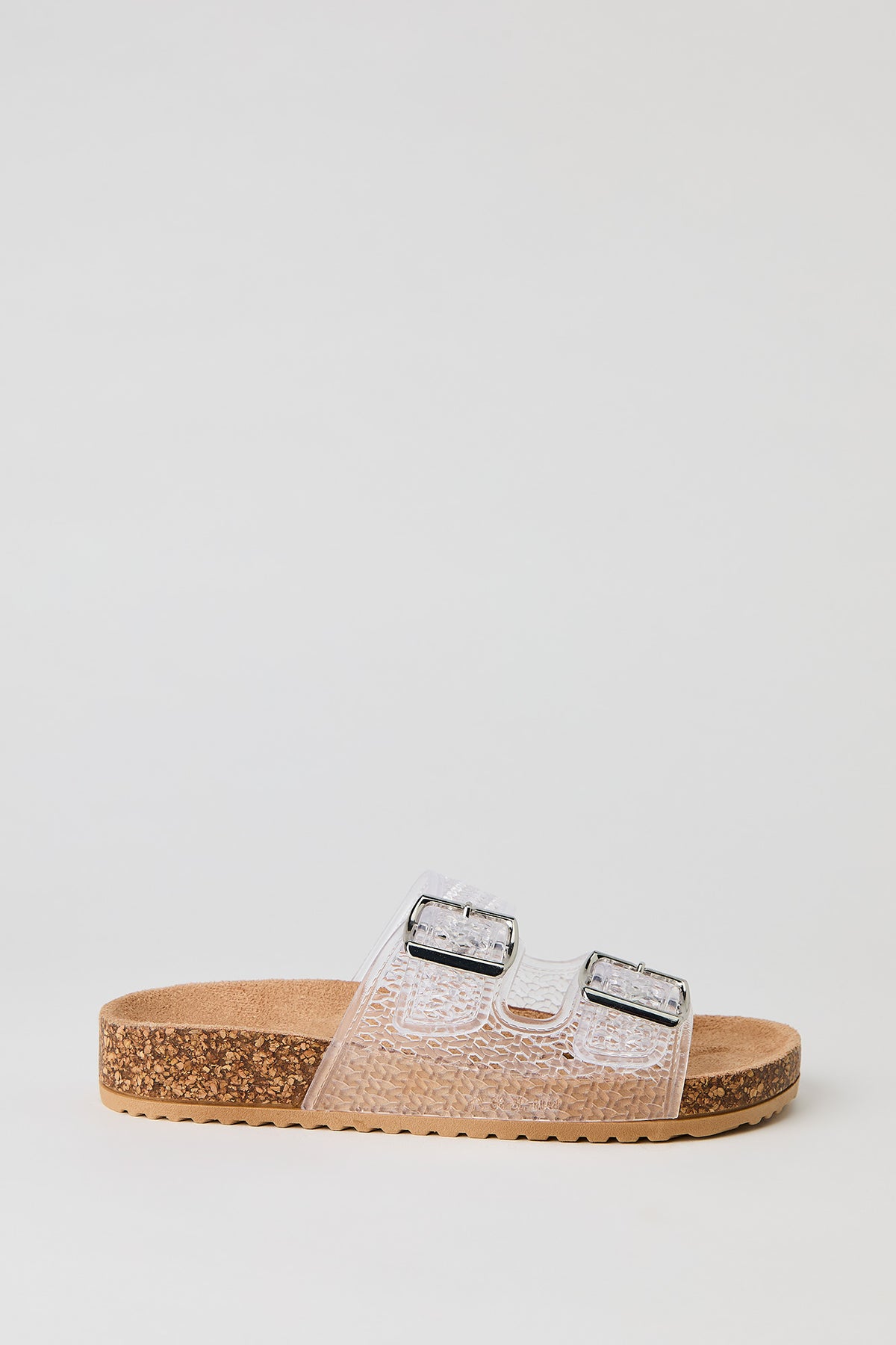 Jelly Double Buckle Sandal - Clear