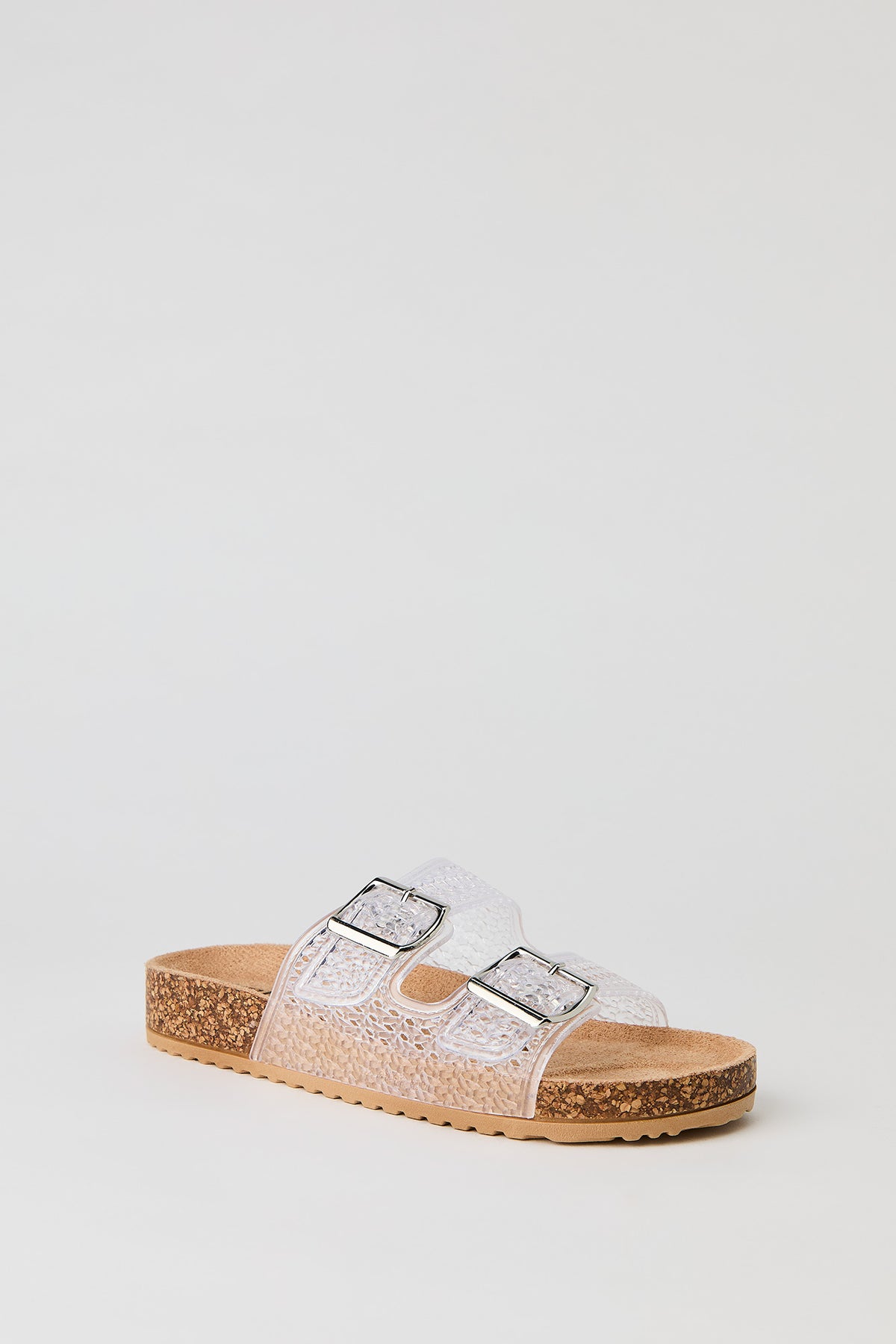 Alt View 2. Jelly Double Buckle Sandal - Clear