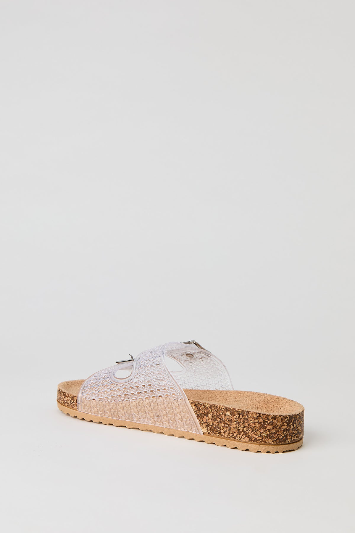 Alt View 3. Jelly Double Buckle Sandal - Clear