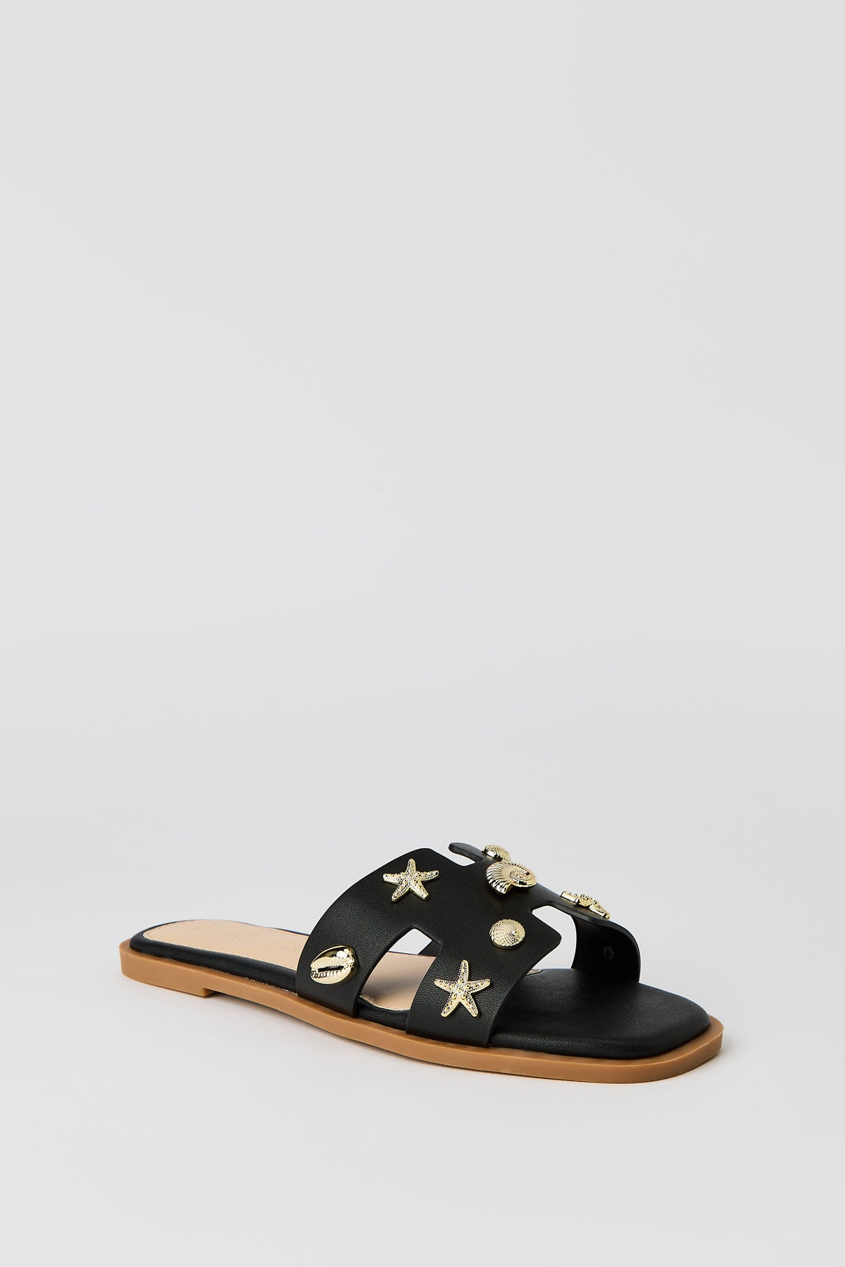 Alt View 2. Seashell H Band Sandal - Black