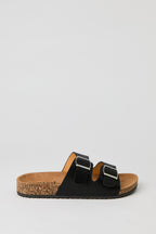 Double Buckle Cork Sandal