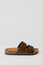 Double Buckle Cork Sandal