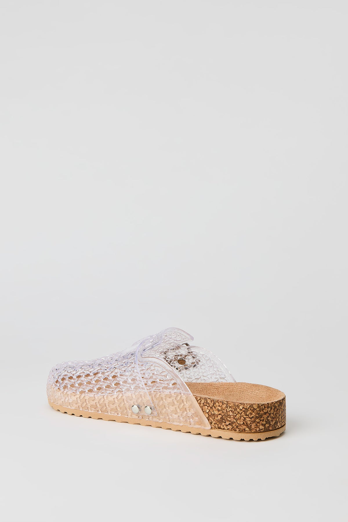 Alt View 3. Jelly Clog - Clear