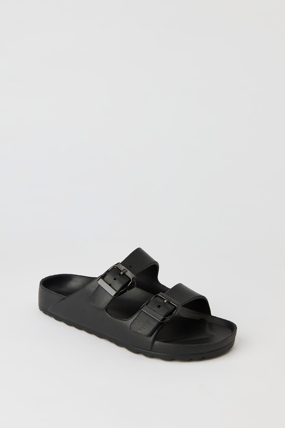 Alt View 2. Buckle Clog - Black