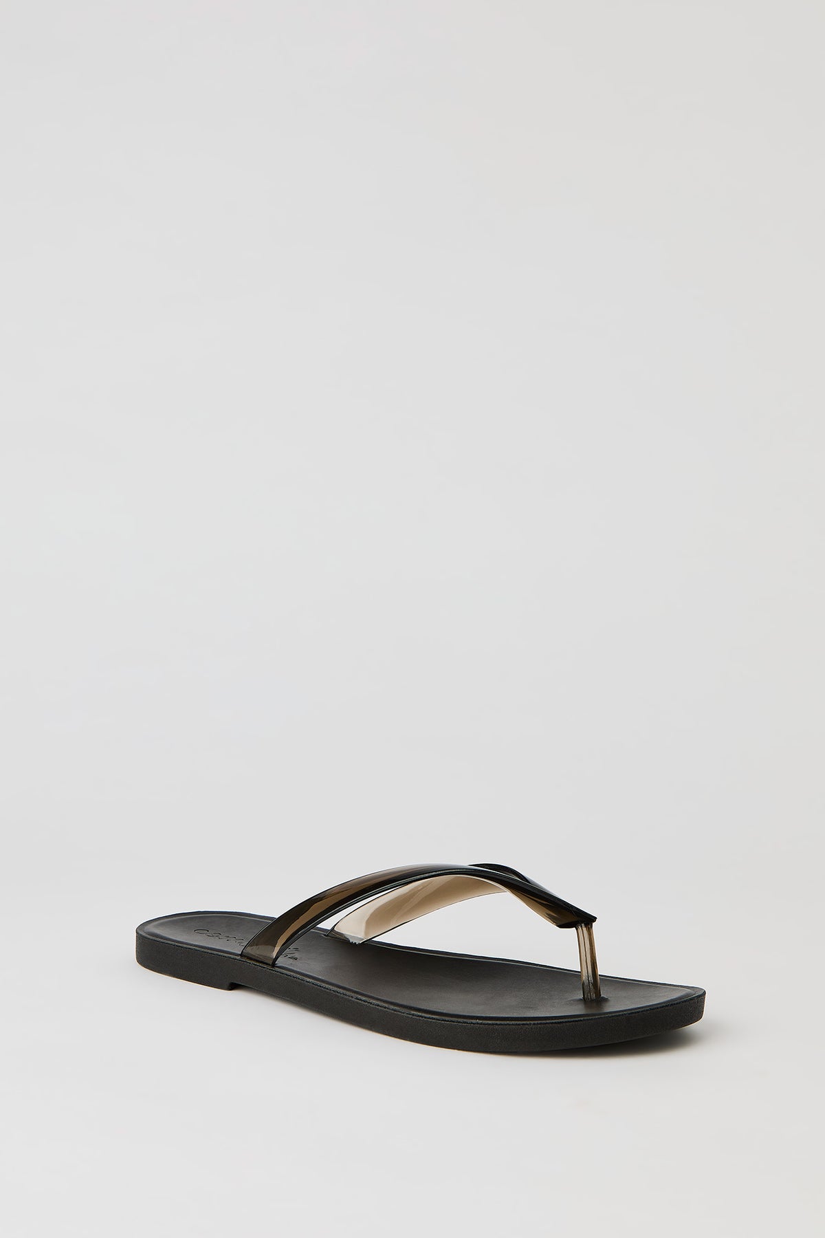 Alt View 2. Translucent Thong Sandal - Black