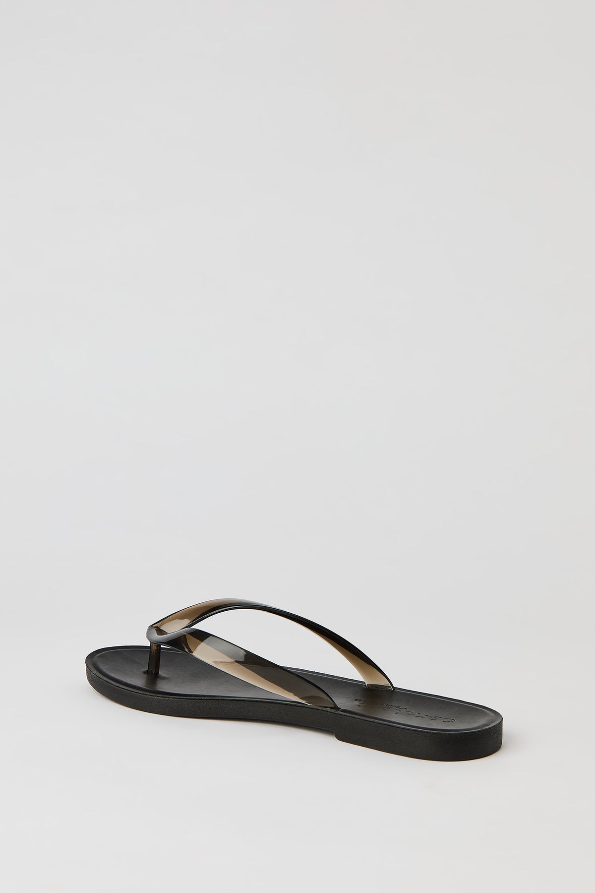Alt View 3. Translucent Thong Sandal - Black