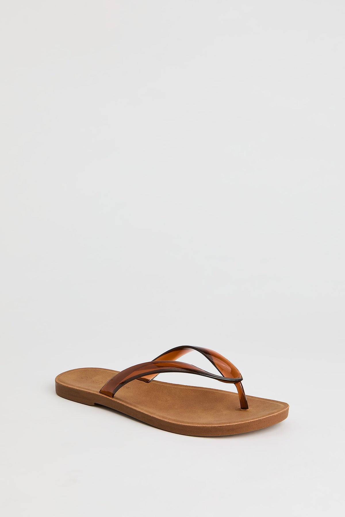 Alt View 2. Translucent Thong Sandal - Brown