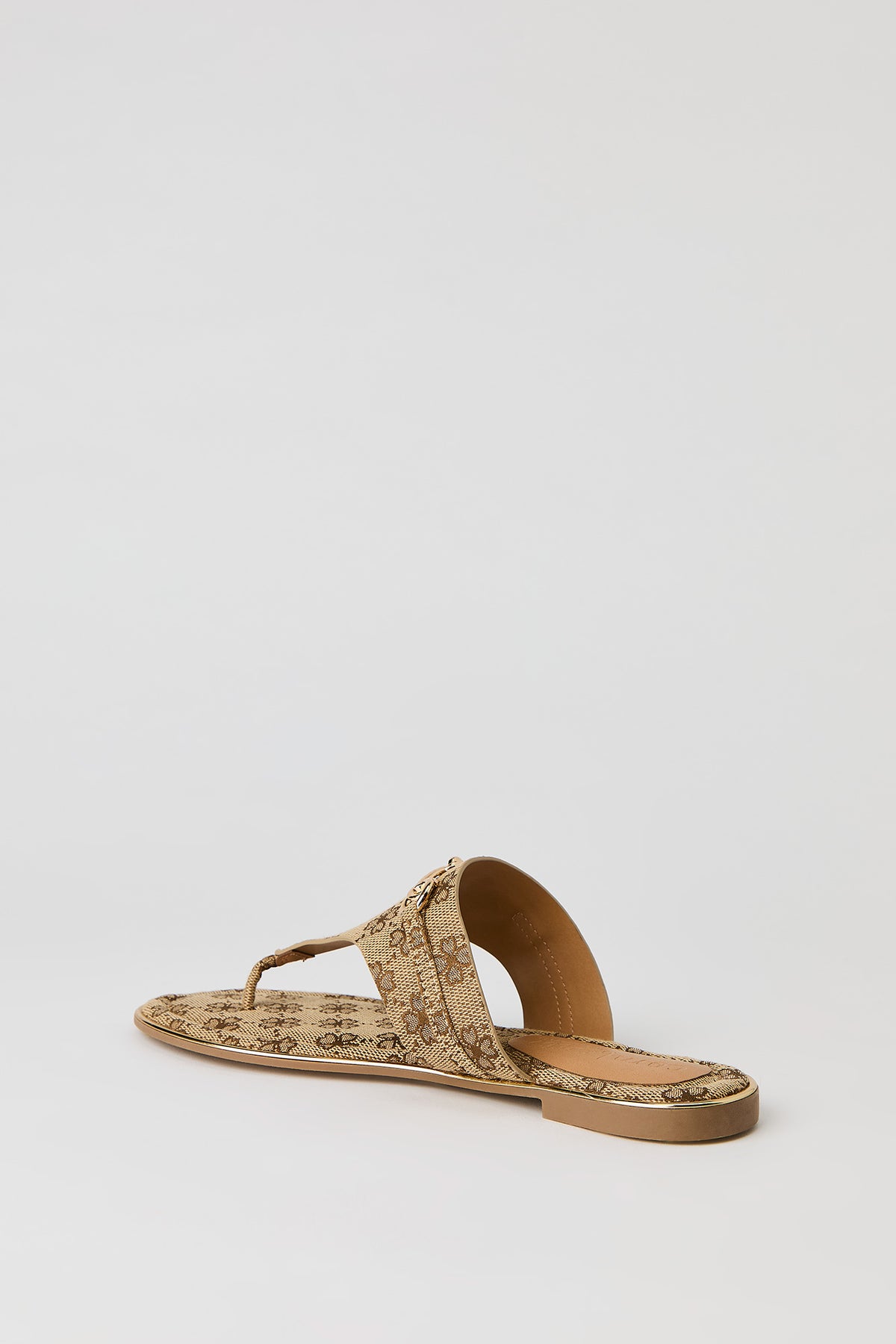 Alt View 3. Gold Snaffle Sandal - Brown